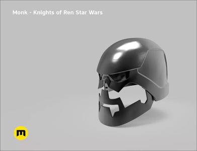 Monk helmet - Non-dmg - Knights of Ren - Star Wars universe