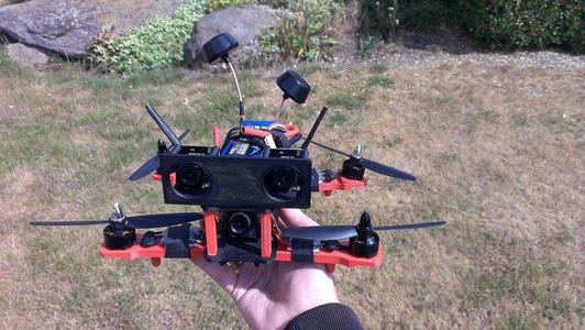 3D FPV camera tilted mount (10 deg)