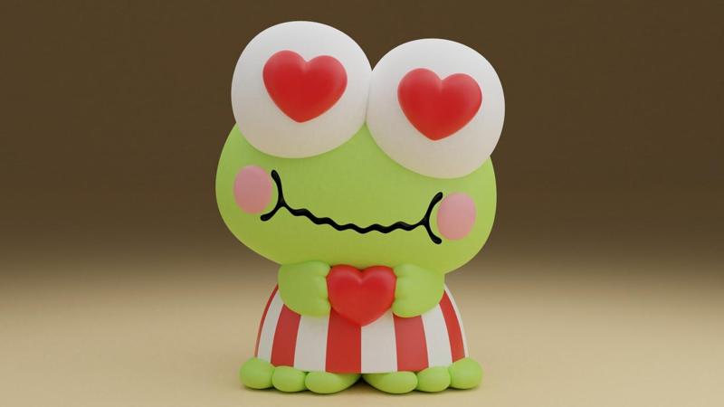 Keroppi sanrio valentine figure