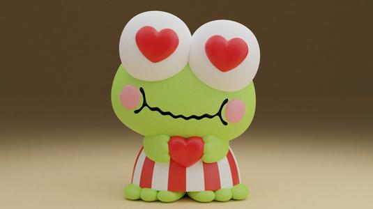 Keroppi sanrio valentine figure