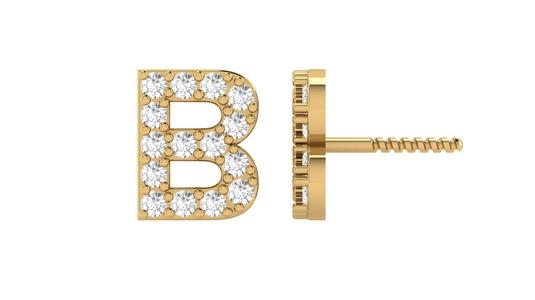 B Letter Alphabets Earrings