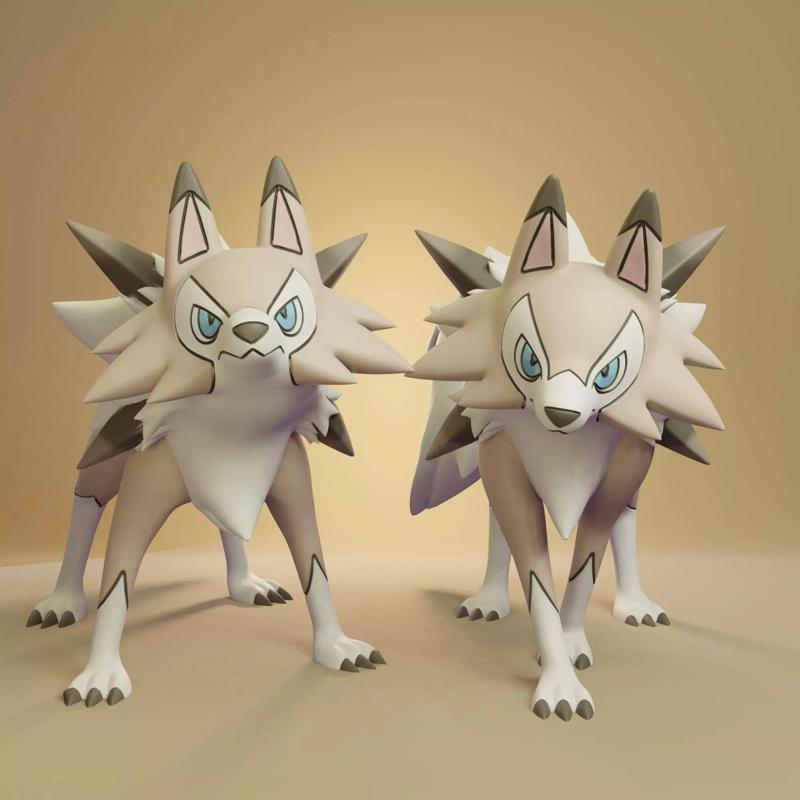 Pokemon - Lycanroc Midday  with 2 poses