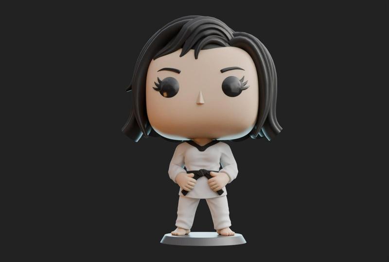 Martial Artist Female/Woman/Girl Funko Pop Fan Art