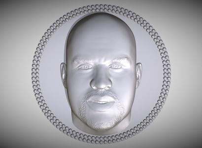 Shaquille ONeal medallion pendant 3D printing ready