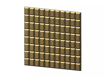 Chocolat rectangular pattern 3d panel