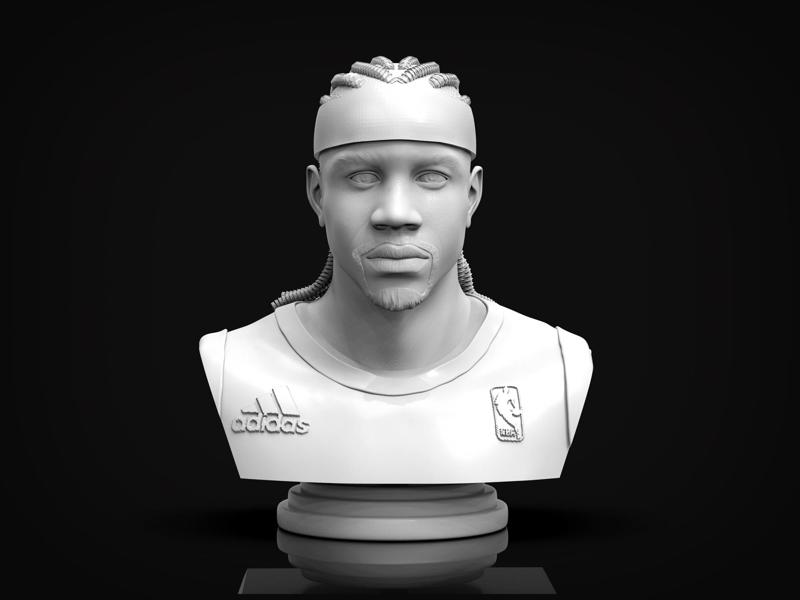 Allen Iverson 3D Printable Bust