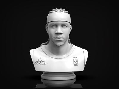 Allen Iverson 3D Printable Bust