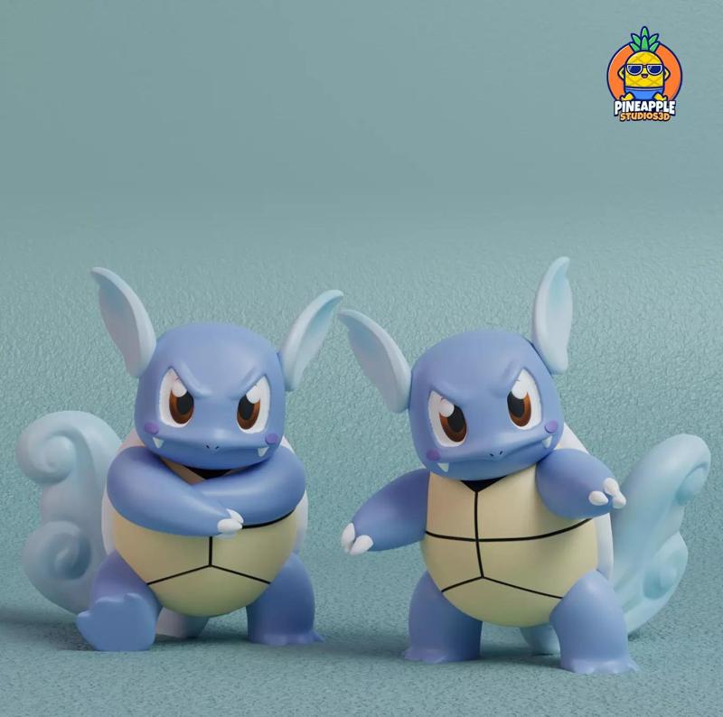 Pokemon - Wartortle  with 2 poses
