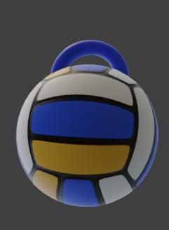 Volleyball Keychain STL - 3D Printable Ball Charm