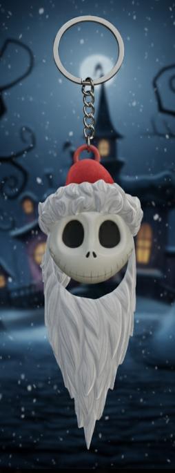 Jack Skellington Keychain - Sandy Claws Christmas - The Nightmare Before Christmas - Ready to Print