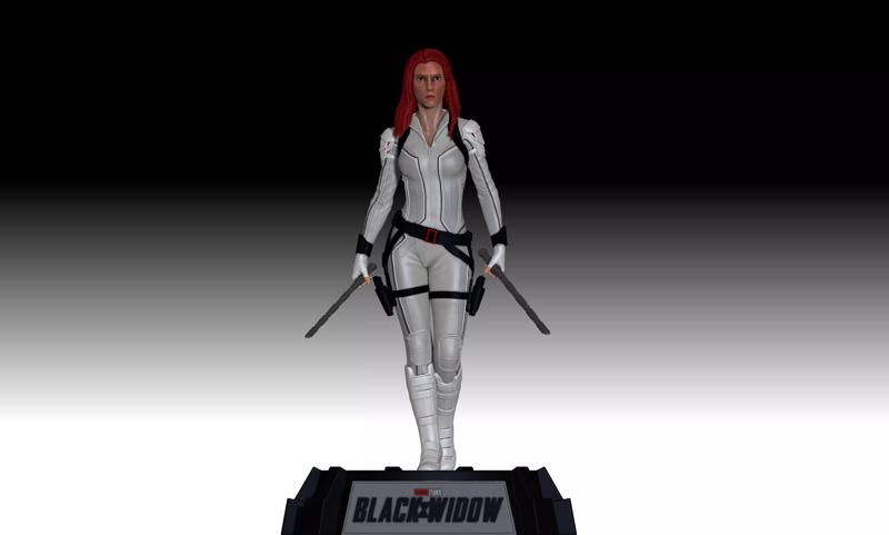 Scarlett Johansson  - Black WIdow for 3D Printing
