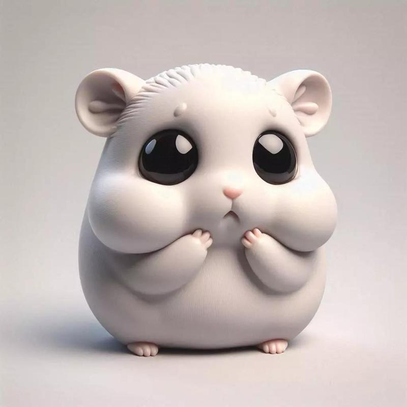 Sad Hamster Meme Wide Eyed Reaction Figure