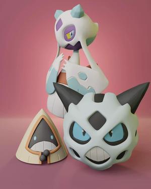 Pokemon - Snorunt Glalie and Froslass