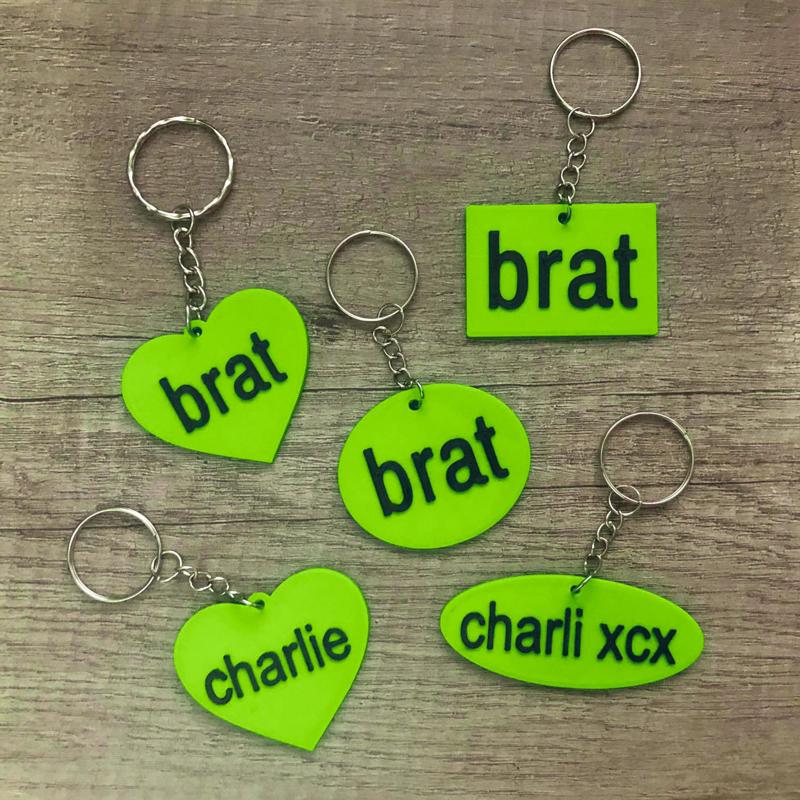 Charli XCX Brat Key Ring