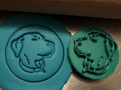 Cookie stamp + cutter -  Catahoula Leopard dog II