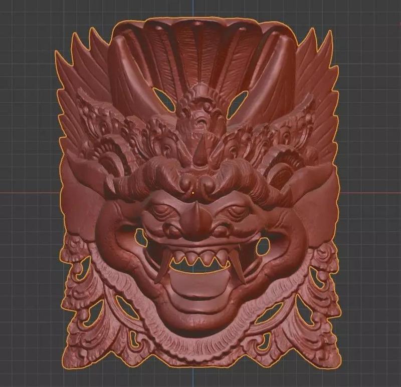 African Mask 05 high-poly