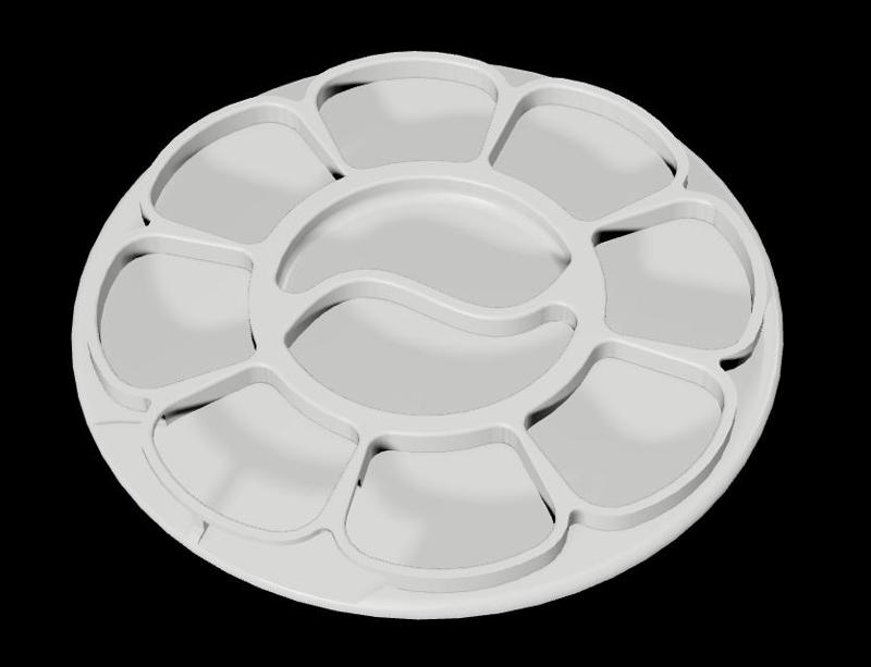 Round Paint Tray