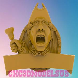 Town Crier 3D MODEL STL FILE FOR CNC ROUTER LASER