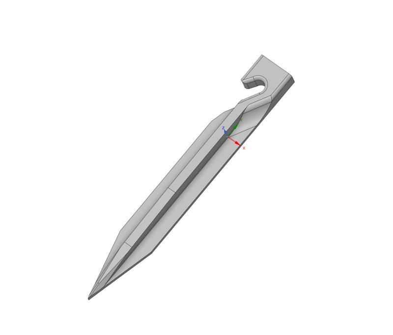Ground peg for robotic lawnmower