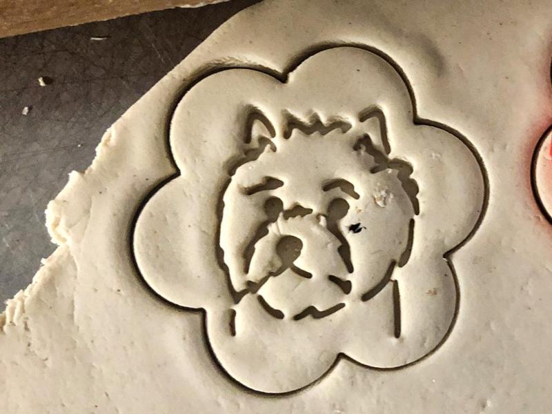 Cookie stamp + round cutter - CAIRN TERRIER 3