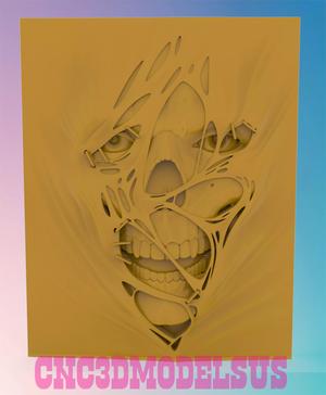 Zombie 3D MODEL STL FILE FOR CNC ROUTER LASER