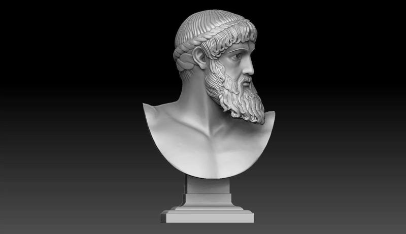 zeus or Poseidon of artemision bust