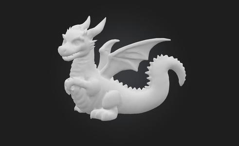 Figurine Baby Dragon - 3D Printable Fantasy Model (STL)