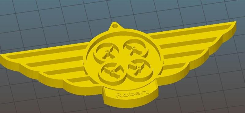 Drone Pilot Wings (Keychain Remix)