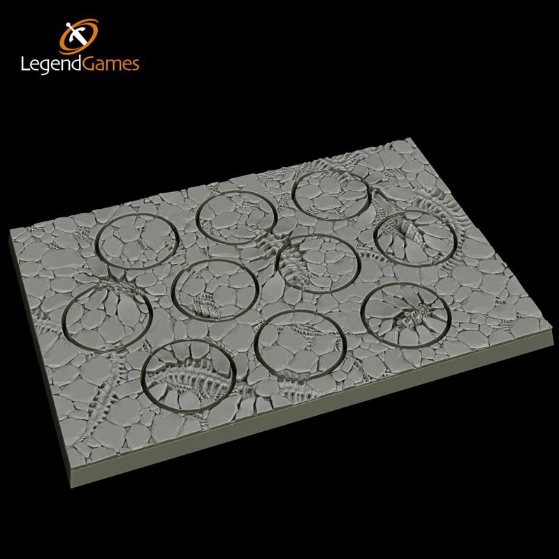 28.5mm Tyranid Bases - Round x10 - LegendGames