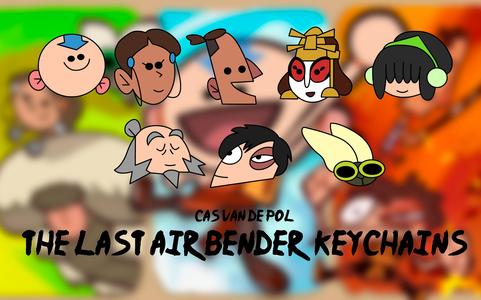 Avatar The Last Air Bender Keychains (Cas van de pol version) Fan art