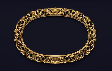 Frame mirror 3D model 07