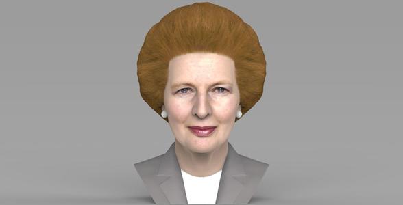 Margaret Thatcher bust for full color 3D printing