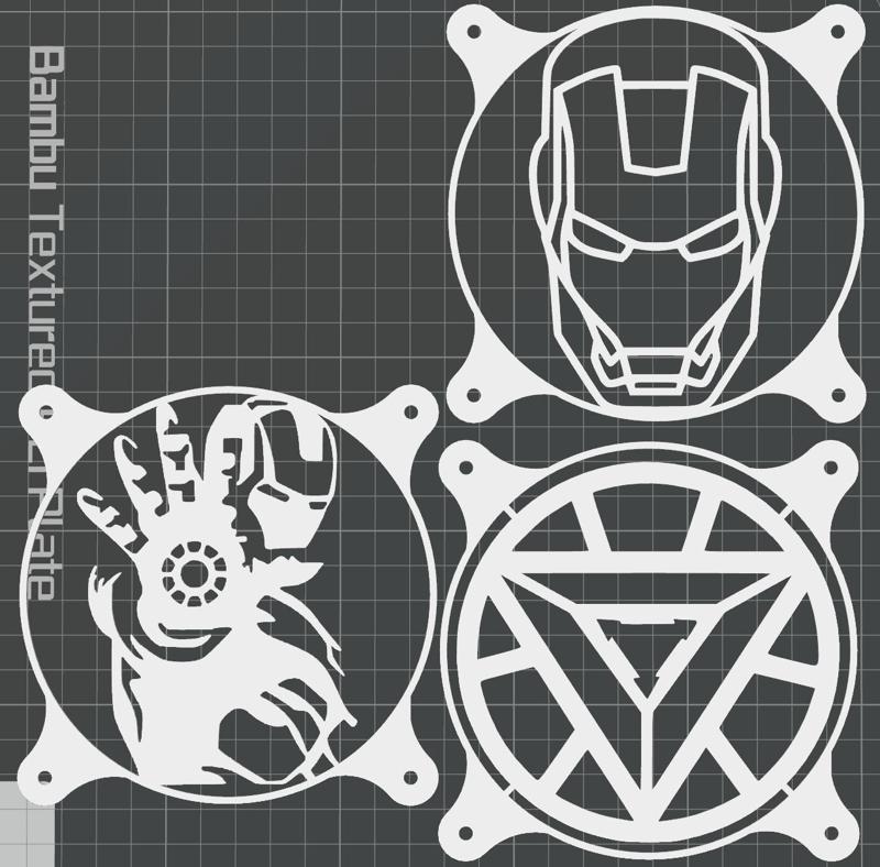 iron man 120mm set of 3