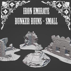Iron Emirate Bunker Ruins - Small (4 Pieces)