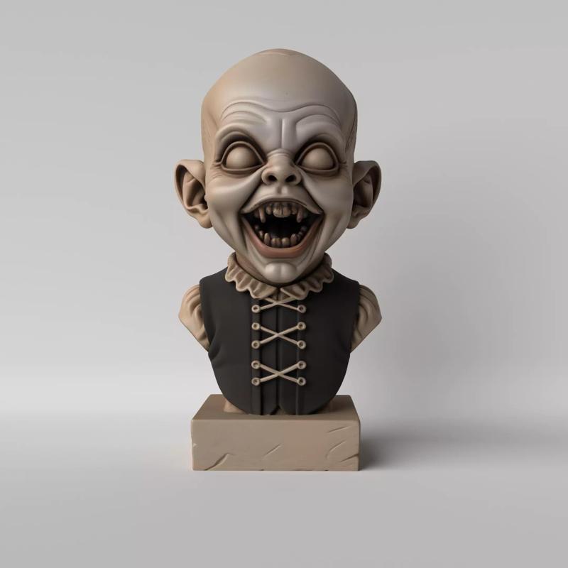 Creepy Baby Horror Sculpture for Halloween
