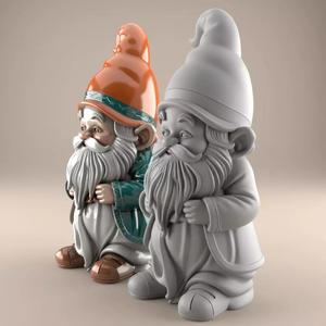 Charming Gnome 3D Model STL File for Printing