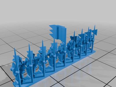 6MM FANTASY HUMAN EMPIRE, HALBERD 
