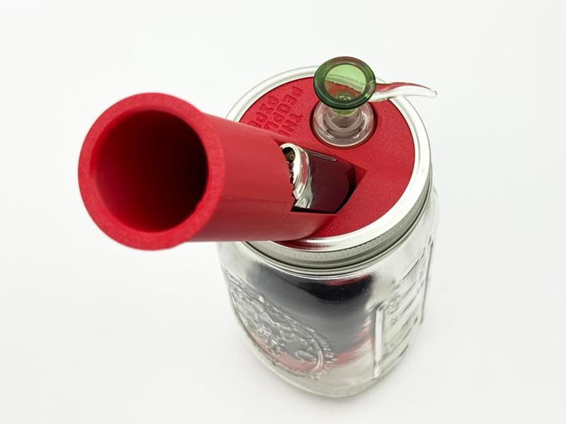 The People's Pipe! Super smooth mason jar pipe.