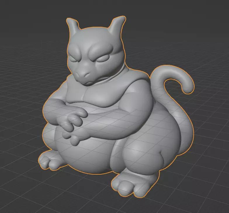 Chubby Mewtwo  The Legendary Psychic Pokemon