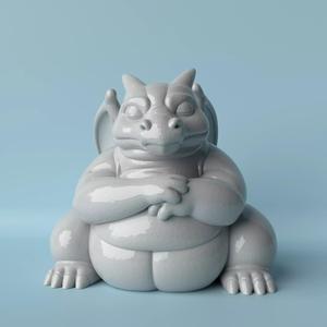 Fat Charizard 3D Model  Cute and Mighty