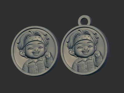 bts v cnc keychain model