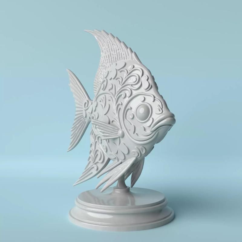 Floral Pattern Fish  Nature and Elegance