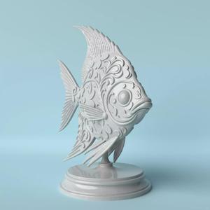 Floral Pattern Fish  Nature and Elegance