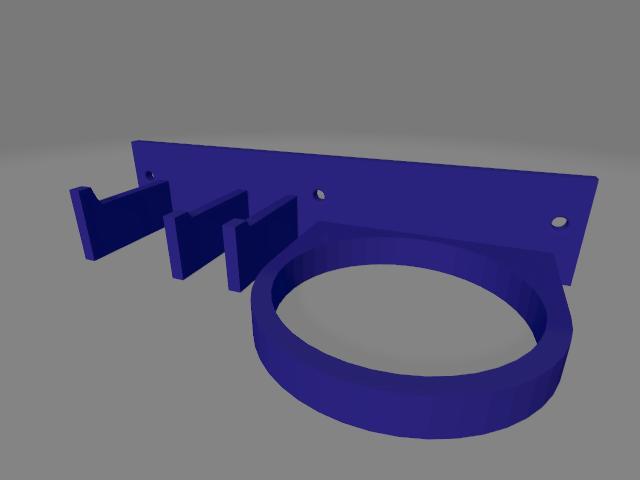 Hairdresser's wall support