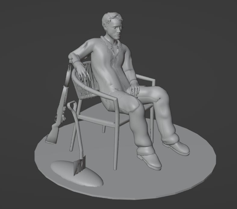 Figure rest after work (ww2)