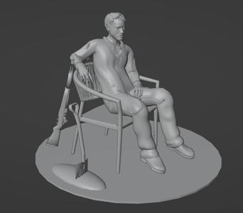 Figure rest after work (ww2)