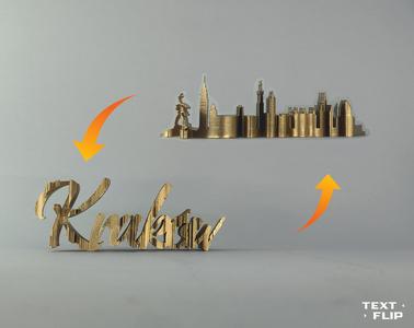 Text Flip - Krakow