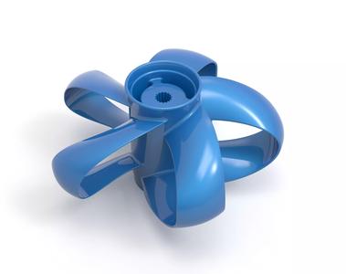 Toroidal boat propeller - 5 blades
