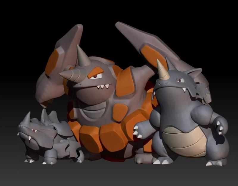 Pokemon Rhyhorn Rhydon Rhyperior