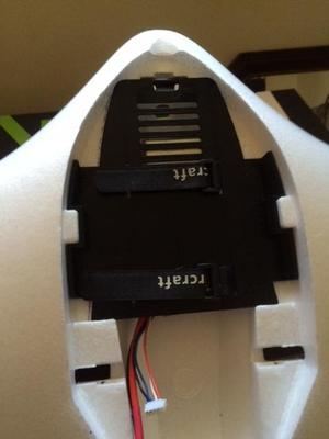 Zeta FX-61 fpv wing battery component shelf